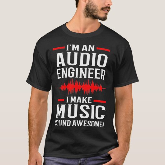 Music Producer Sound Engineer Audio Engineer T-Shirt (Vorderseite)