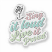 Music Quotes Sticker  (Vorderseite)