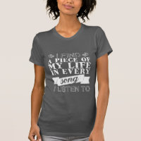 Music Quotes T - Shirt für Ladys Grunge Style