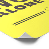 Music Quotes Typografy Poster Music Speaks (Ecke)