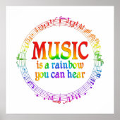 Music Rainbow Poster (Vorne)