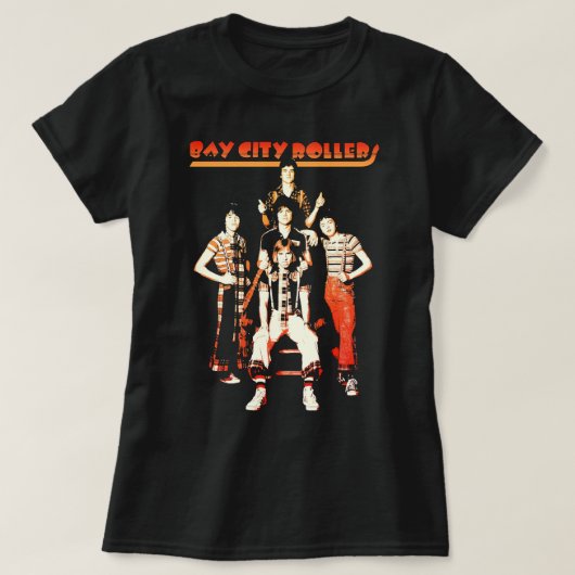 Music Retro Band Bay City Rollers Music Rock Grap T-Shirt (Design vorne)