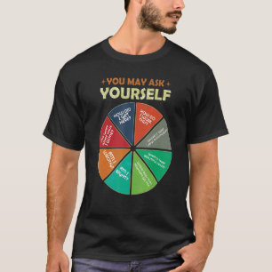 Music Retro Texte aus den 80er Jahren Pie Chart Si T-Shirt