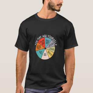 Music Retro Texte aus den 80er Jahren Pie Chart Si T-Shirt