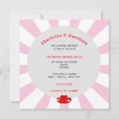 Music Retro Vinyl Record Einladung zur Hochzeit (Rückseite)