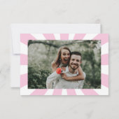 Music Retro Vinyl Record Wedding Foto Save The Date (Rückseite)