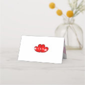 Music Retro Vinyl Record Wedding Fun Platzkarte (Rückseite)