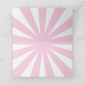 Music Retro Vinyl Record Wedding Fun Platzkarte (Innenseite Aufgefaltet)