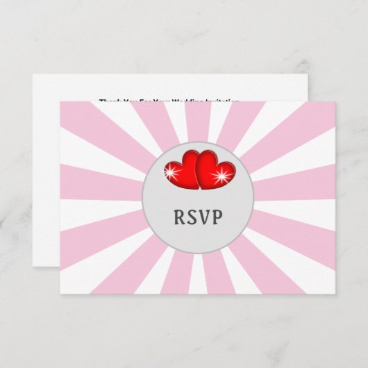 Music Retro Vinyl Record Wedding Fun Save the Date RSVP Karte (Vorne/Hinten)