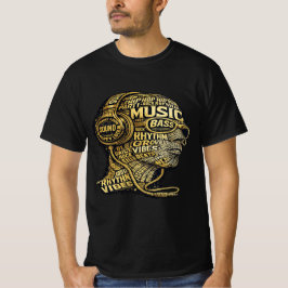 Music Rhythm Vibes Graphic T-Shirt for Men