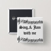 Music Rocks Me__ Button (Vorne & Hinten)