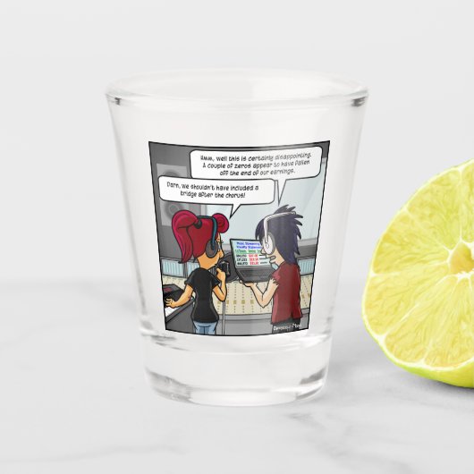 Music Royalties Funny Shot Glass Schnapsglas (Vorderseite)