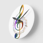 Music Runde Wanduhr (Winkel)