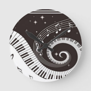 Music Runde Wanduhr