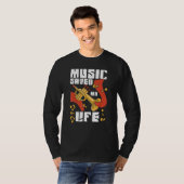 Music Saved My Life For Musicians And Music T-Shirt (Vorne ganz)