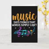Music Says Things That Words Simply Can't Music No Karte (Gelbe Blume)