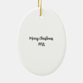 Music Scannable Code Our Song Couple Weihnachten Keramik Ornament (Hinten)