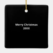 Music Scannable Code Personalisiert Song Weihnacht Keramikornament (Rückseite)