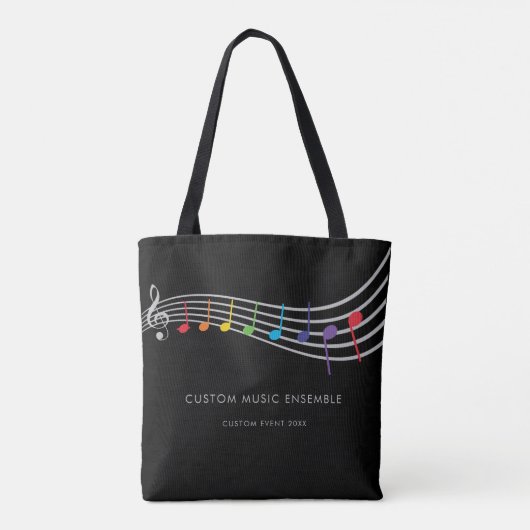 Music School Event Children Rainbow Chor Tasche (Rückseite)