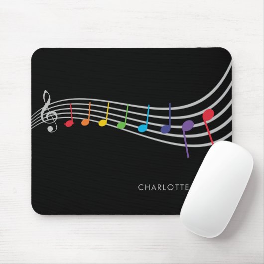 Music School Office Chor Lehrer Rainbow Mousepad (Mit Mouse)