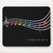 Music School Office Chor Lehrer Rainbow Mousepad (Vorne)
