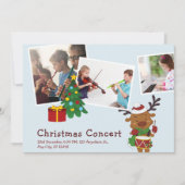 Music School Schüler Weihnachtskonzert Collage Einladung (Vorderseite)