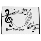 Music Score Große Geschenktasche Geschenktüte (Vorderseite)