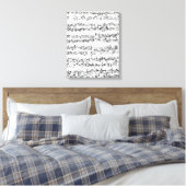 Music Score von Johann Sebastian Bach Leinwanddruck (Insitu (Schlafzimmer))