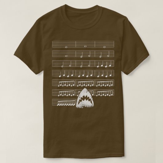Music Shark Funny T-Shirt (Design vorne)
