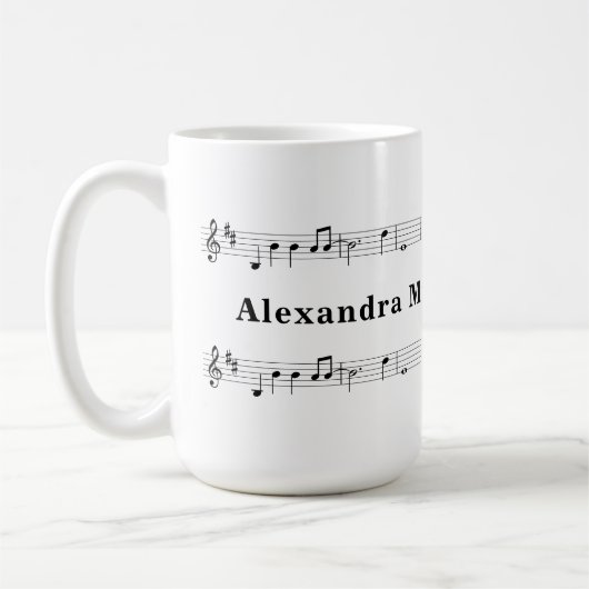 Music Sheet Kaffeetasse (Links)