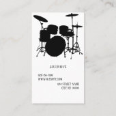 Music Shop für Recording Studio Visitenkarte (Rückseite)