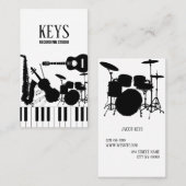 Music Shop für Recording Studio Visitenkarte (Vorne/Hinten)