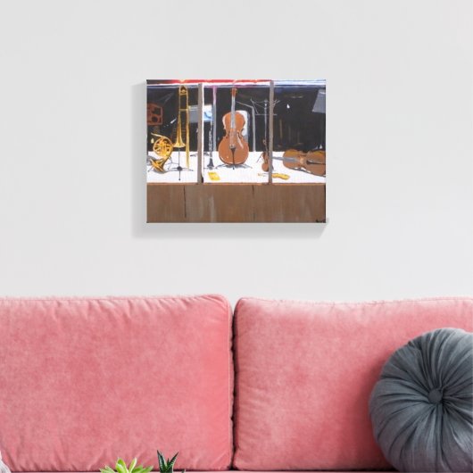 Music Shop Leinwanddruck (Insitu (Wohnzimmer))