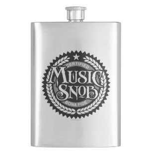Music Snob - lustiger Musikliebhaber Flachmann