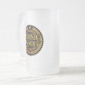 Music Snob - lustiger Musikliebhaber Mattglas Bierglas (Vorderseite Links)