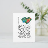 Music Snob Postkarte (Stehend Vorderseite)