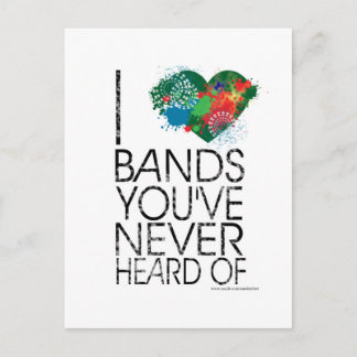 Music Snob Postkarte