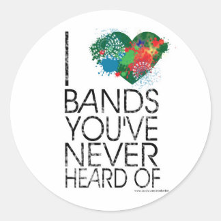 Music Snob Runder Aufkleber