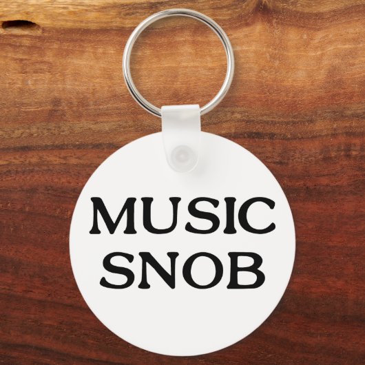 Music Snob Schlüsselanhänger (Vorderseite)