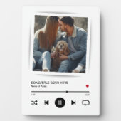 Music Song Artist Couple Foto Fotoplatte (Vorderseite)