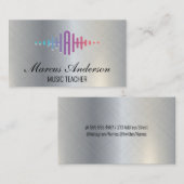 Music Sound Equalizer Visitenkarte (Vorne/Hinten)