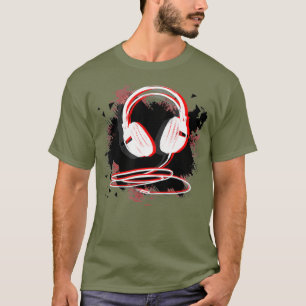 Music Sound Headphones Funny Gift für DJ T-Shirt