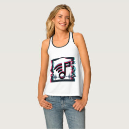 Music Soundvoice Glitch Tanktop