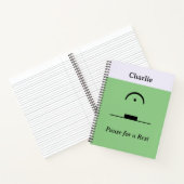 Music Spaß Pause für Erholung Personalisiert Notizblock (Innenseite)