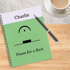 Music Spaß Pause für Erholung Personalisiert Notizblock