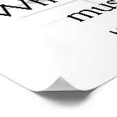 Music speaks - art print poster (Ecke)