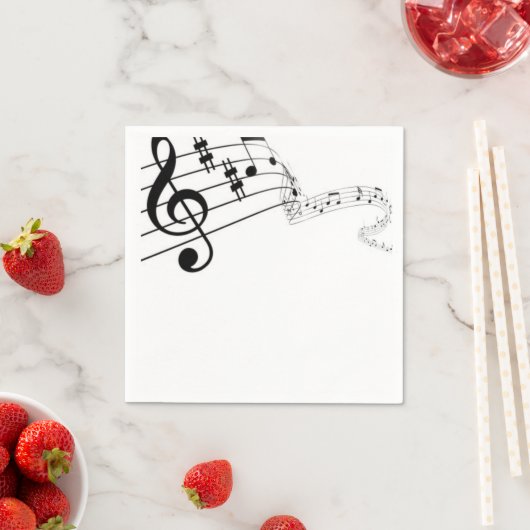 Music Speaks Napkins Serviette (Beispiel)