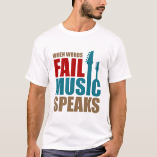 Music Speaks Typo T-Shirt