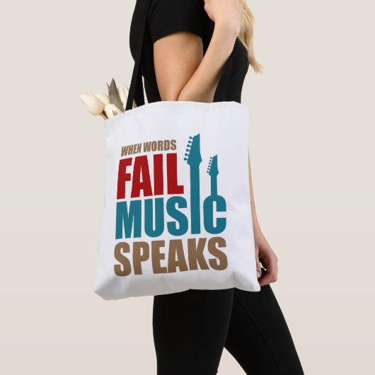 Music Speaks Typo Tasche (Von Nahem)