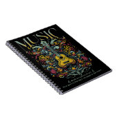 Music Spiral Notebook Gitarre Notizblock (Rechte Seite)